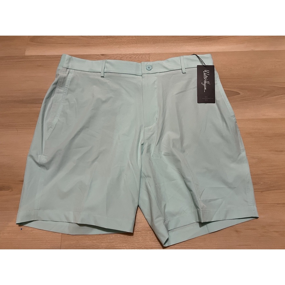 NWT Walter Hagen Men's Performance 11 Golf Shorts Size 36‎ Blue Shore Aqua
